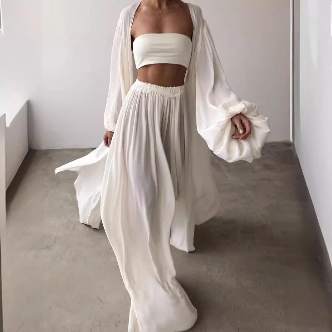 Women's Spring Summer Outfits – Sexy 3-Piece Outerwear Set