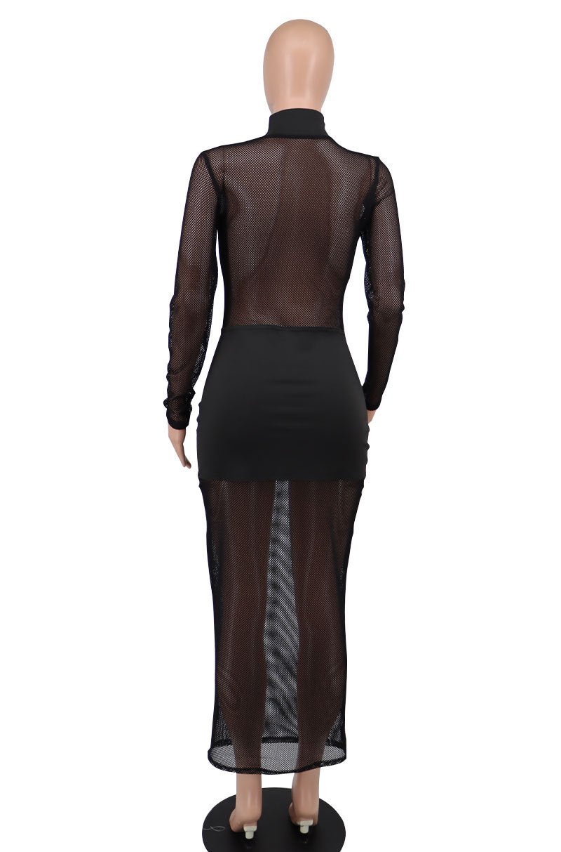 Sexy See Though Long Dresses-Dresses-Free Shipping at meselling99