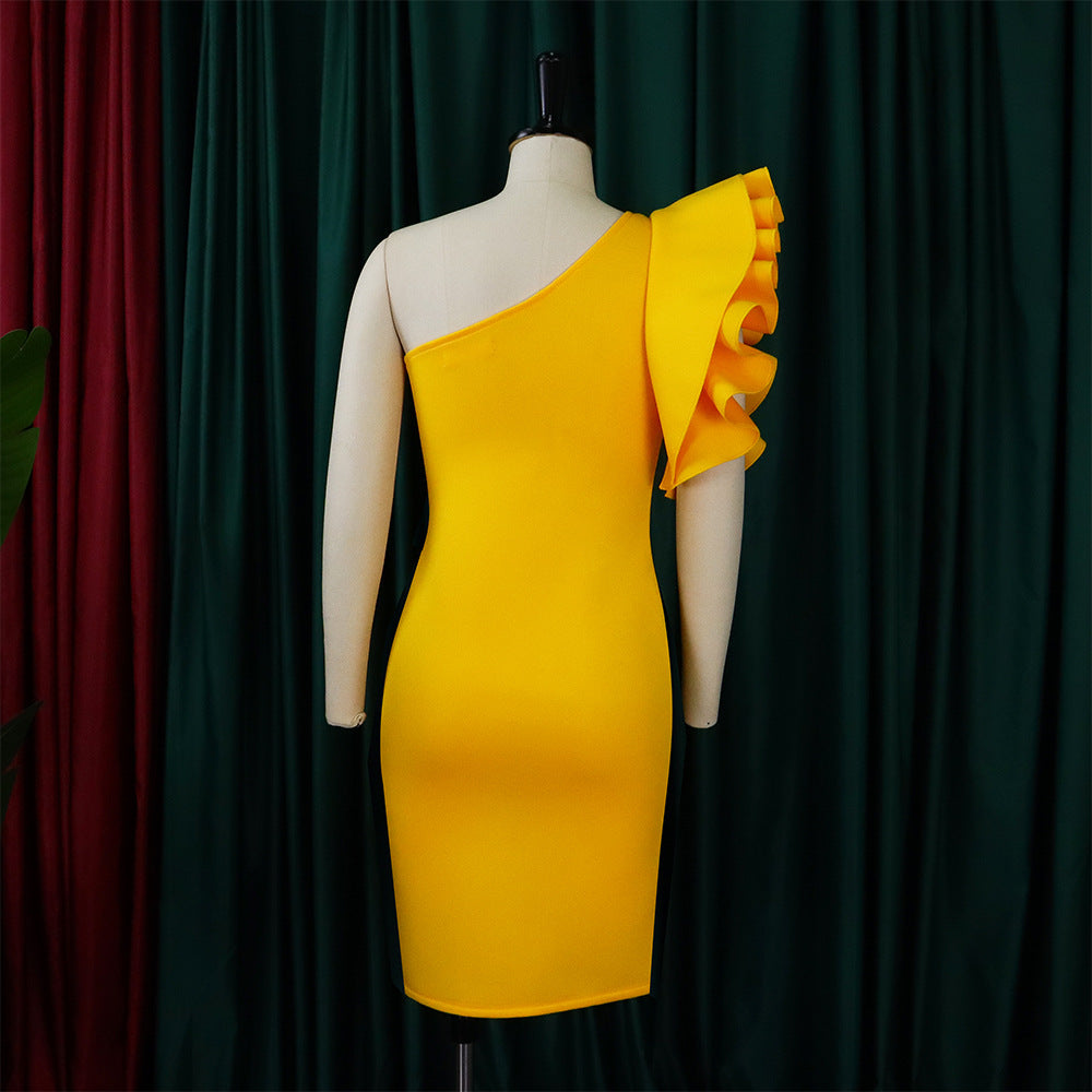 Summer One Shoulder Sexy Party Dresses for Women-Dresses-Free Shipping at meselling99