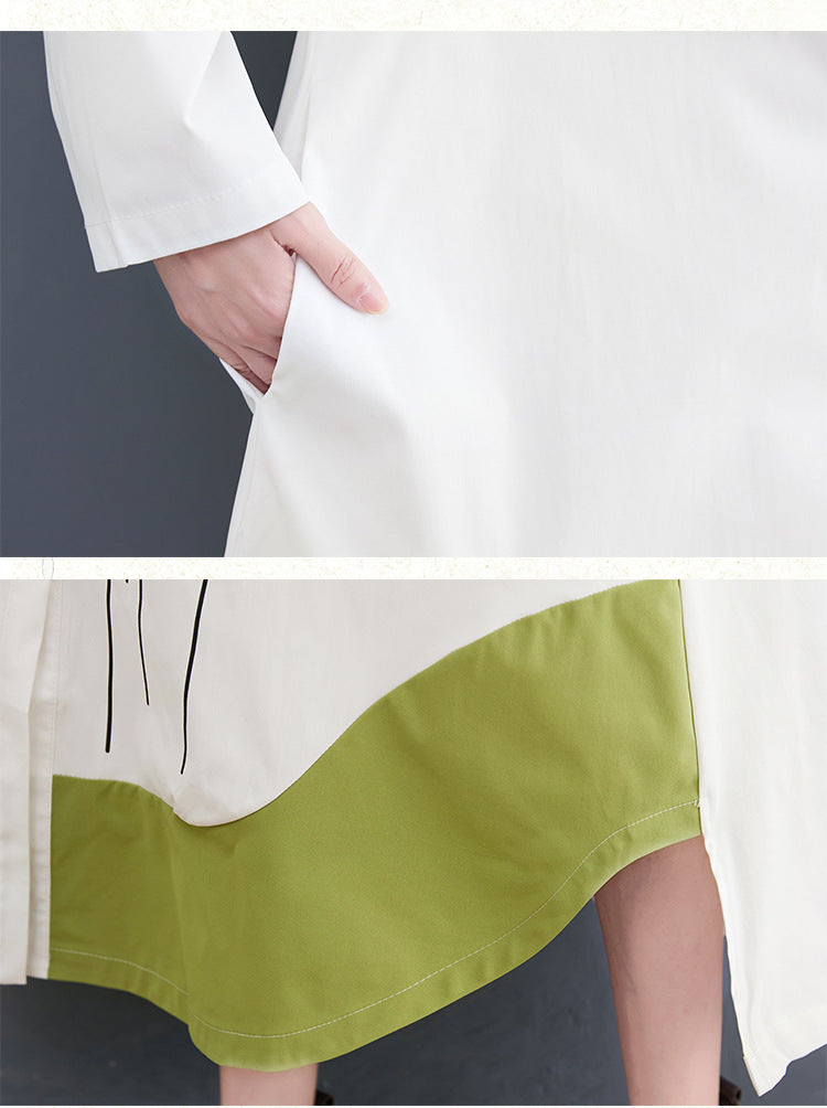 Elegant Long Sleeves Shirt Dresses for Women-Dresses-Free Shipping at meselling99