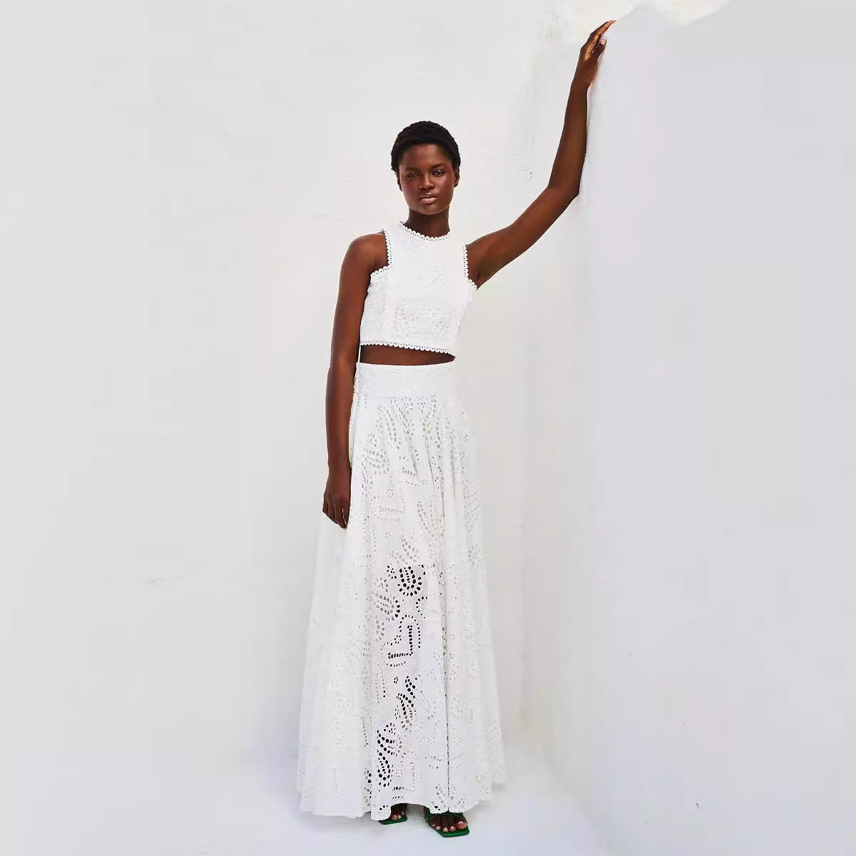 Women's Pocket Dress & Sleeveless Top Set