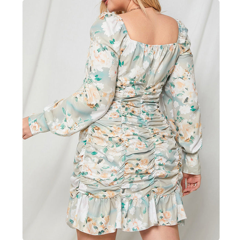Summer Square Neckline Plus Sizes Dresses-Dresses-Free Shipping at meselling99