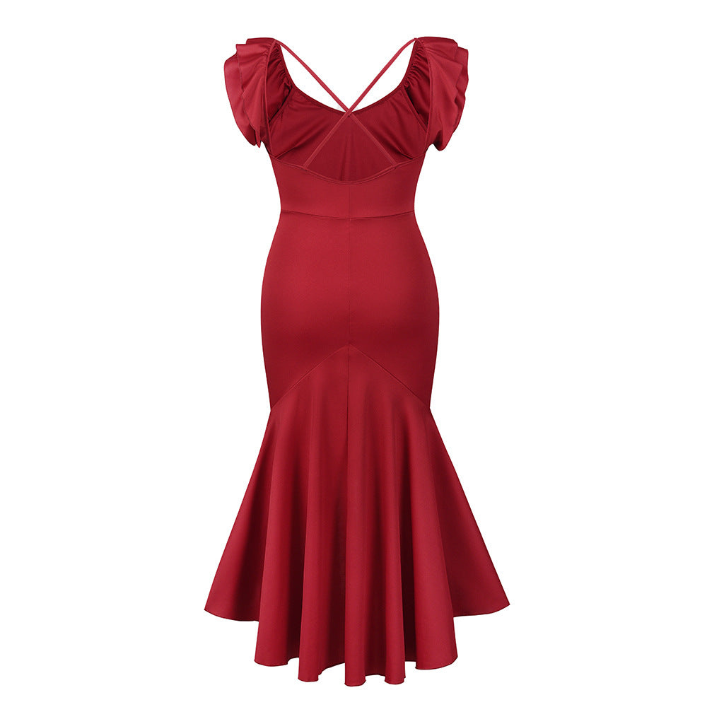 Sexy Backless Women Party Mermaid Dresses--Free Shipping at meselling99