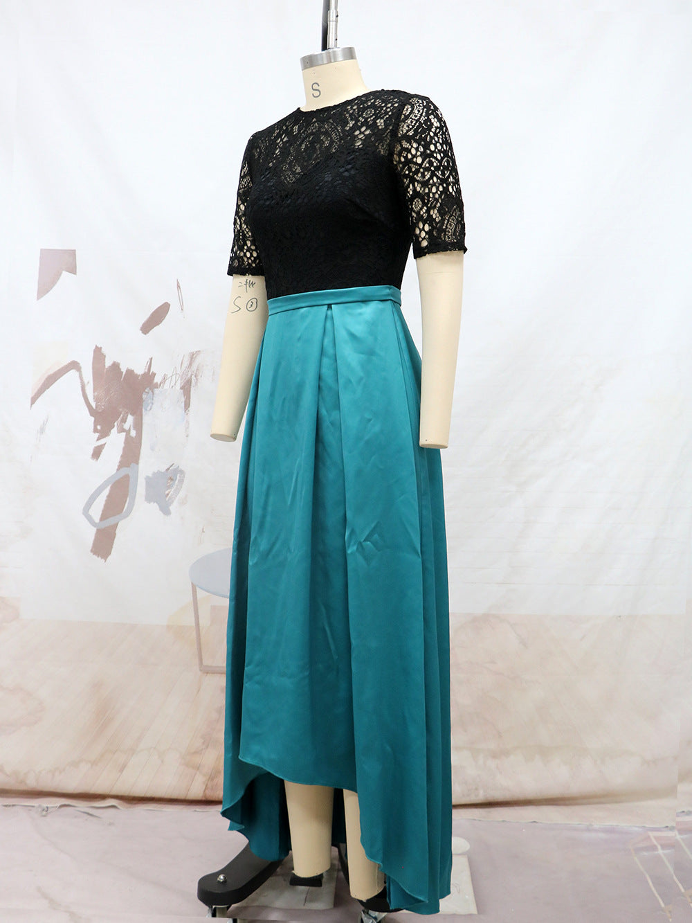 Elegant Asymmetrical Lace Party Dresses-Dresses-Free Shipping at meselling99