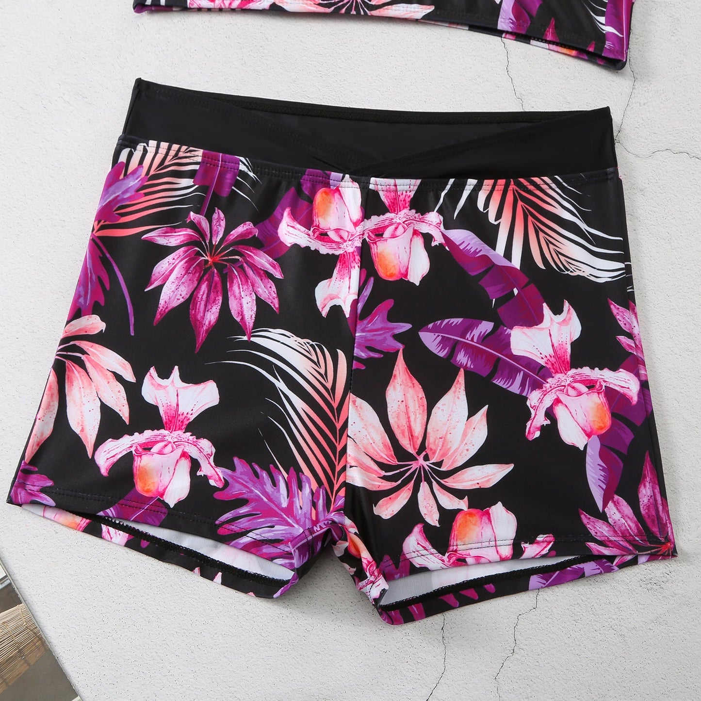 Sexy Floral Print Summer Boxer Swimsuits