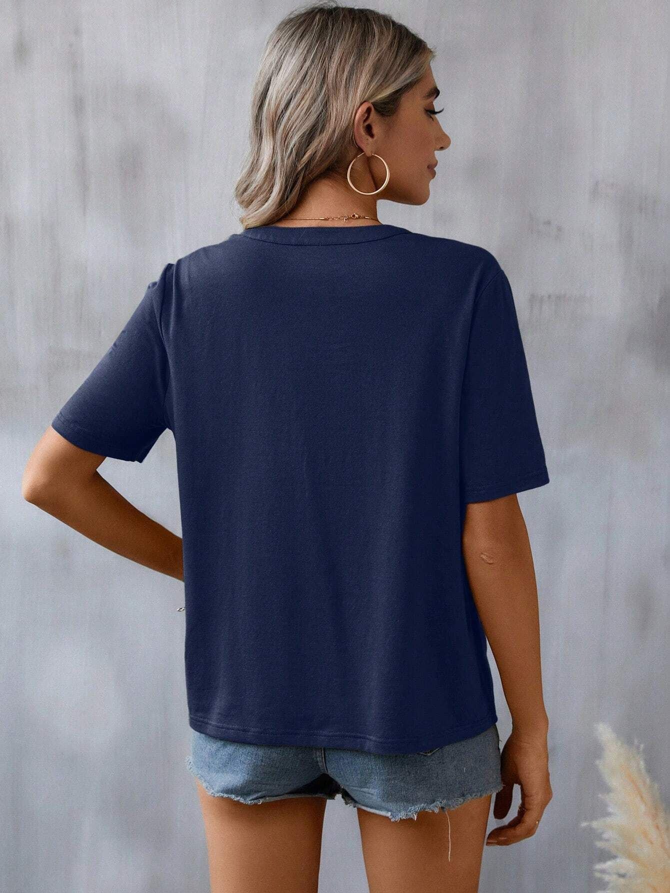 Summer Fashion Embroidered Lace Trim Top – Elegant Floral Detailing