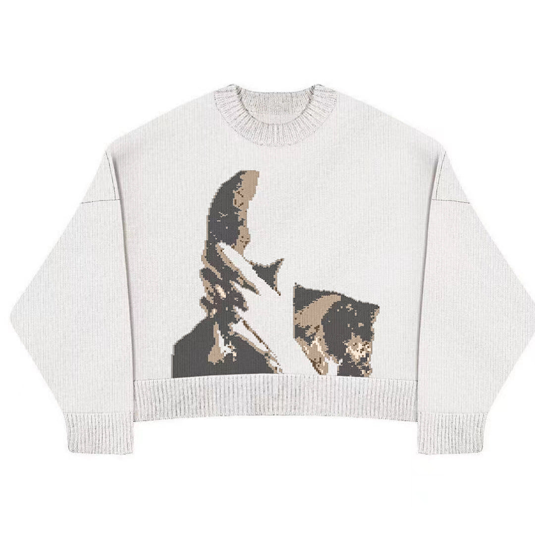 Casual Oversized Round Neck Sweater for Women