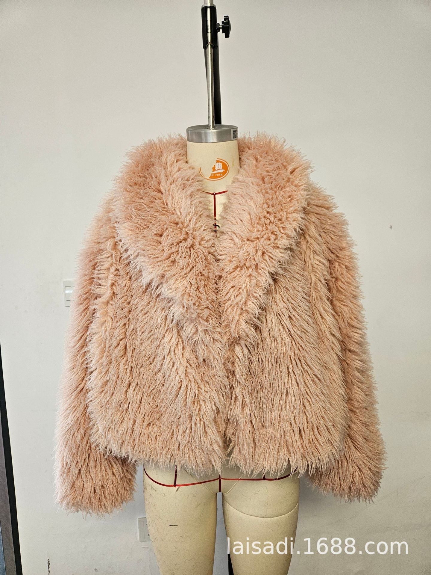 Stylish Short Eco-Friendly Faux Fur Jacket