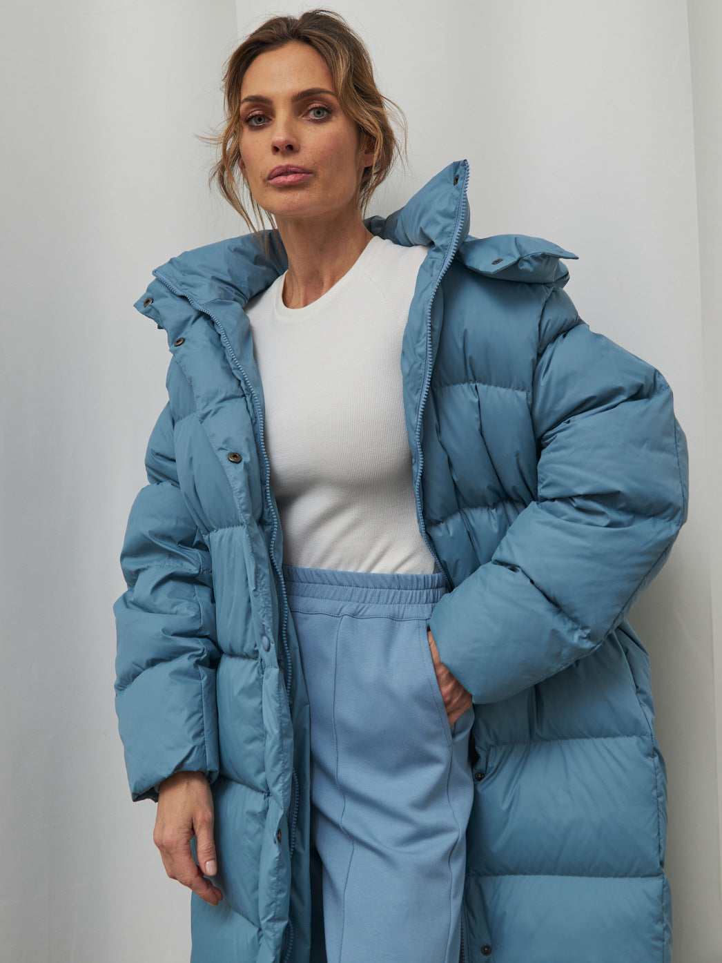 Fashion Luxury Warm Long Down Jackets for Women