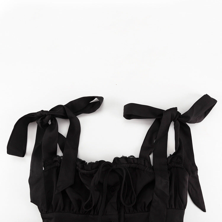 Summer Sleeveless Bodycon Dress - Sexy Ruffle Hem Bustier Mini Dress,