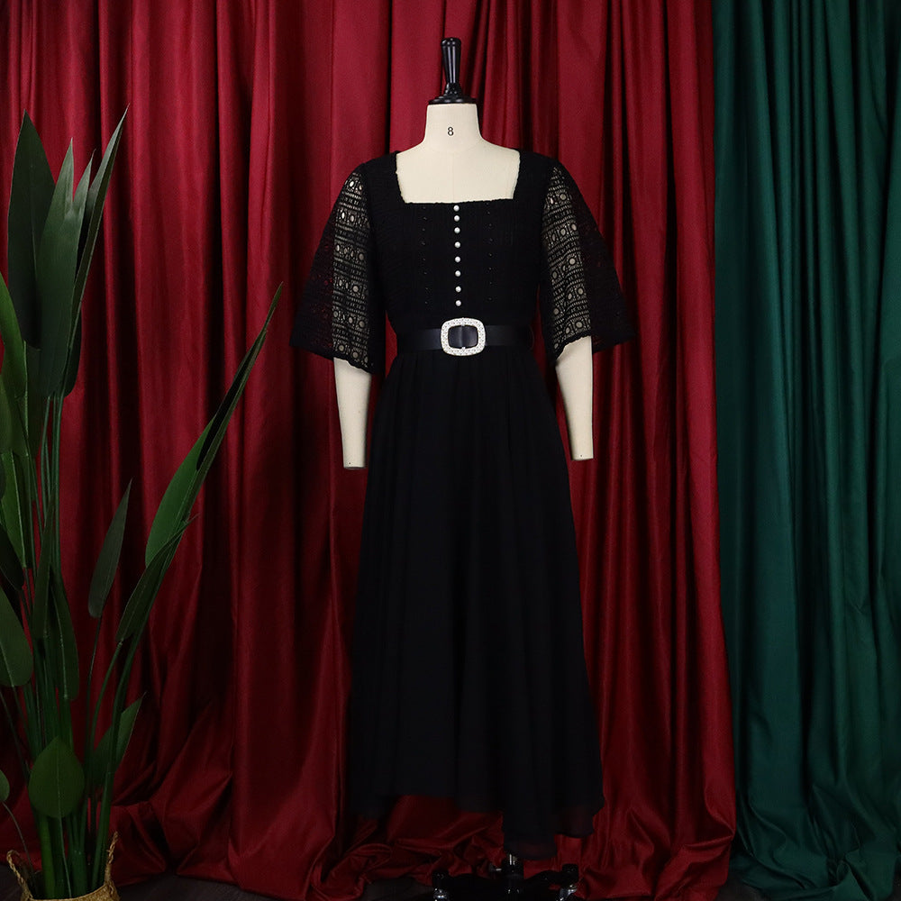 Fashion Chiffon Beaded Women Plus Sizes Dresses-Dresses-Free Shipping at meselling99