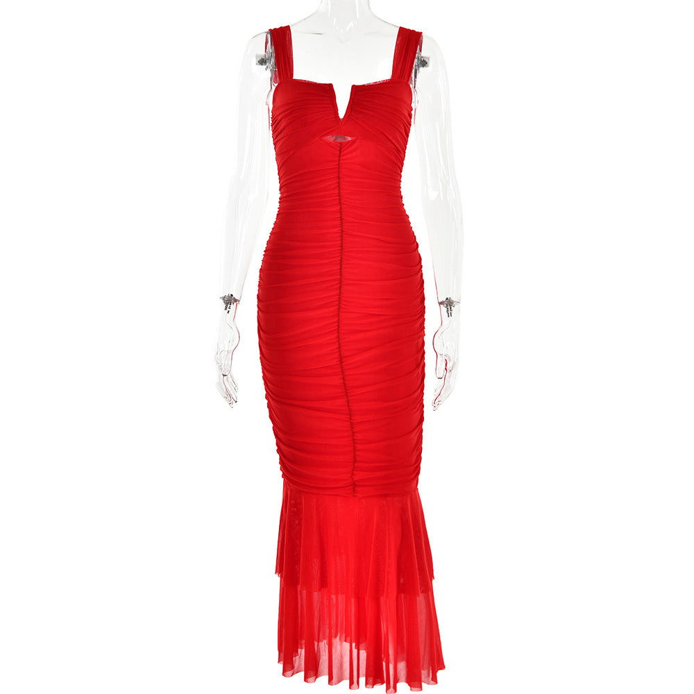Women's Sleeveless Bodycon Mermaid Dress