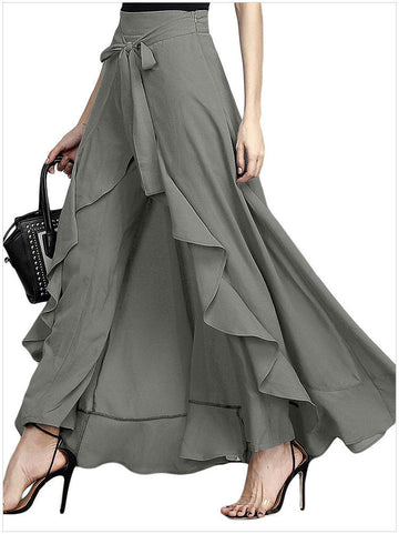 Plus Size High-Waisted Wide Leg Pants