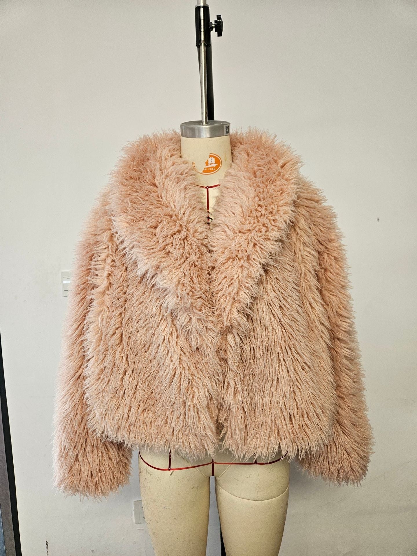 Stylish Short Eco-Friendly Faux Fur Jacket