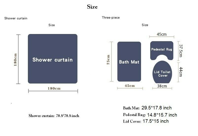 Rose Bathroom Rug Set-STYLEGOING