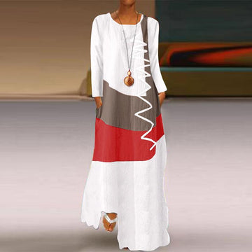 Plus Size Long Sleeves Vintage Dresses-STYLEGOING
