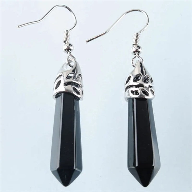 Hexagonal Stud Earrings Fashion