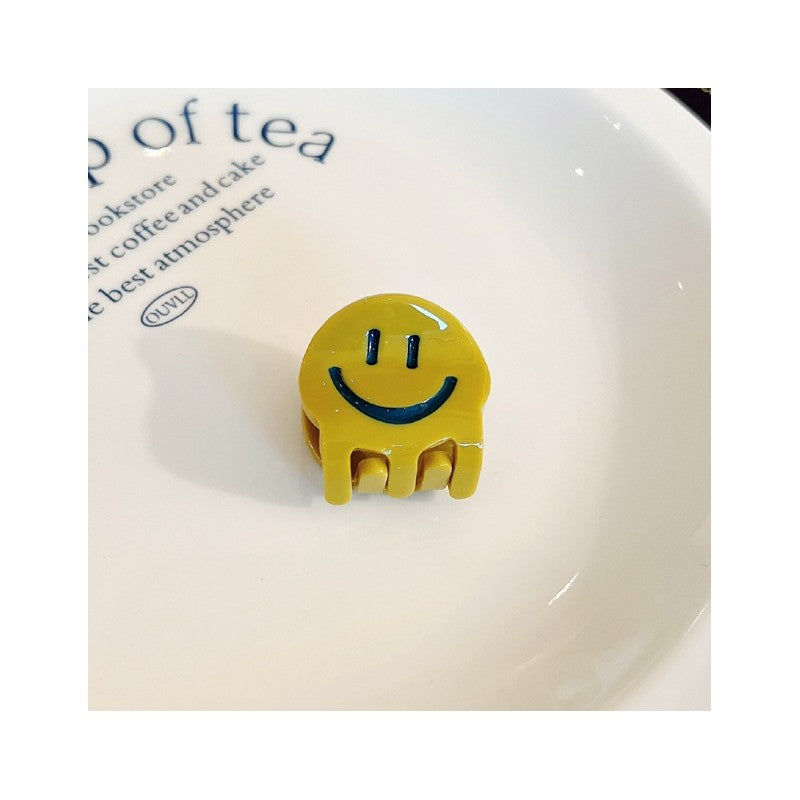 Acrylic Smiley Mini Hair Claw Clip