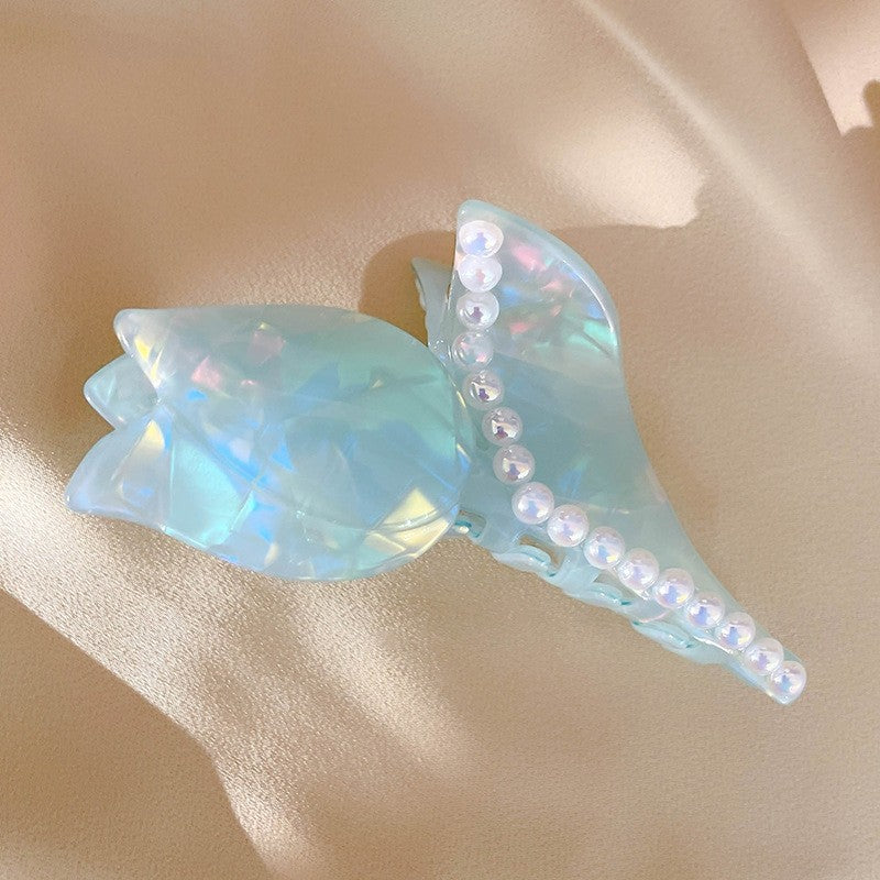 Rose Shaped Acetate Hair Claw Clip