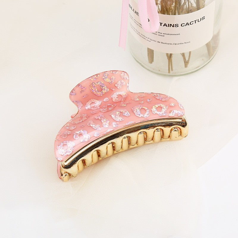 Fashion Acrylic Print Hair Claw Clip