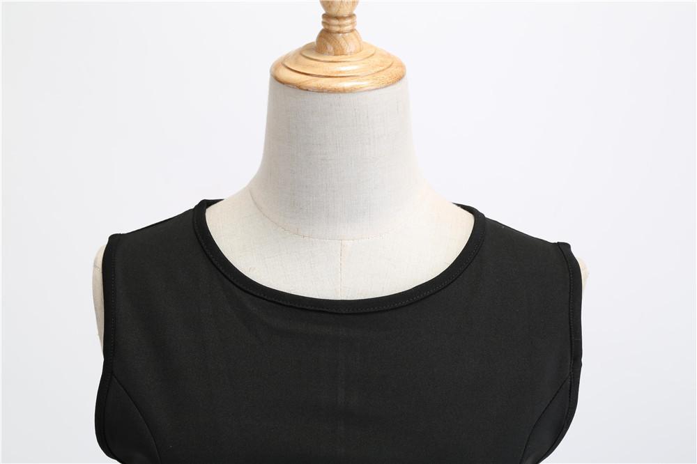 Plaid Print Sleeveless Belt Vintage Dresses-Vintage Dresses-Free Shipping at meselling99