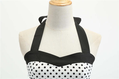 Summer Halter Dot Print Strapless Retro Dresses-Vintage Dresses-Free Shipping at meselling99