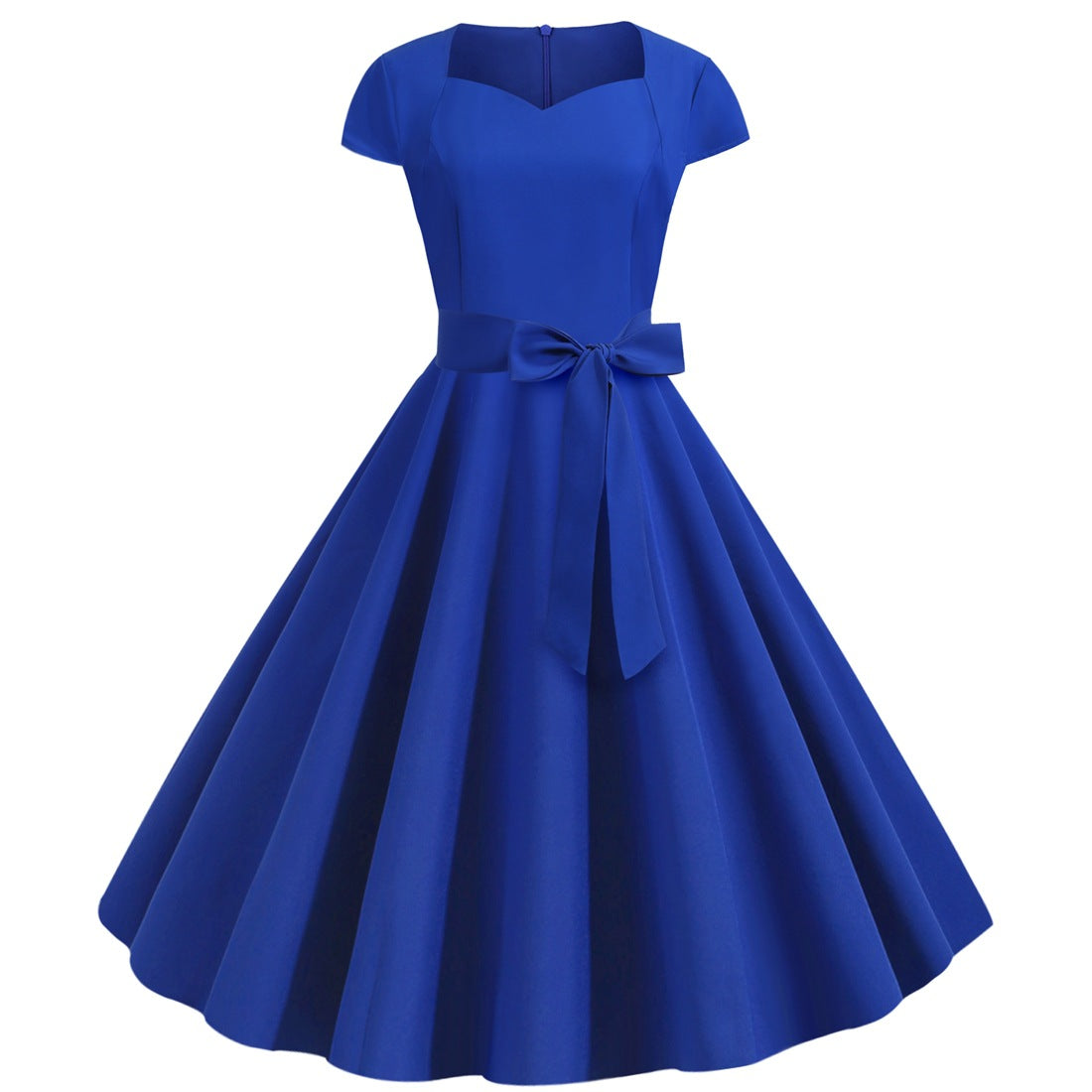 Sexy Sweetheart Vintage Belt Dresses-Red-S-Free Shipping at meselling99