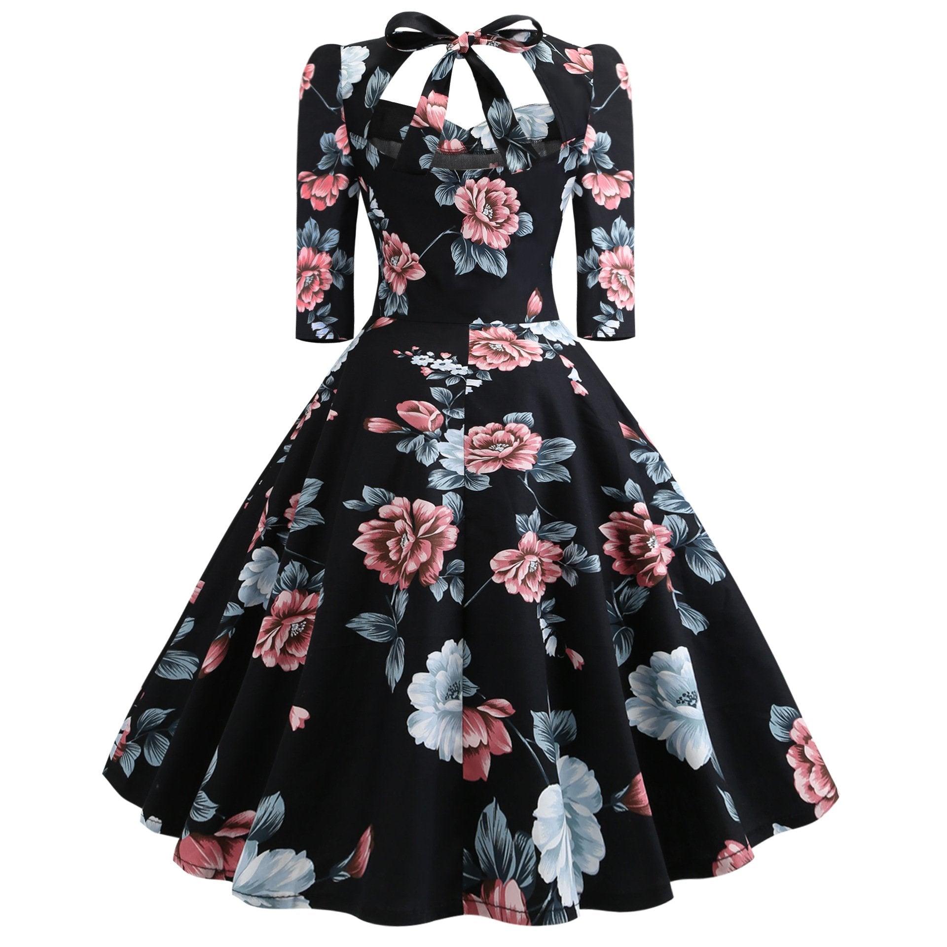 Vintage Bowknot Slim Waist Ball Dresses-Vintage Dresses-Free Shipping at meselling99