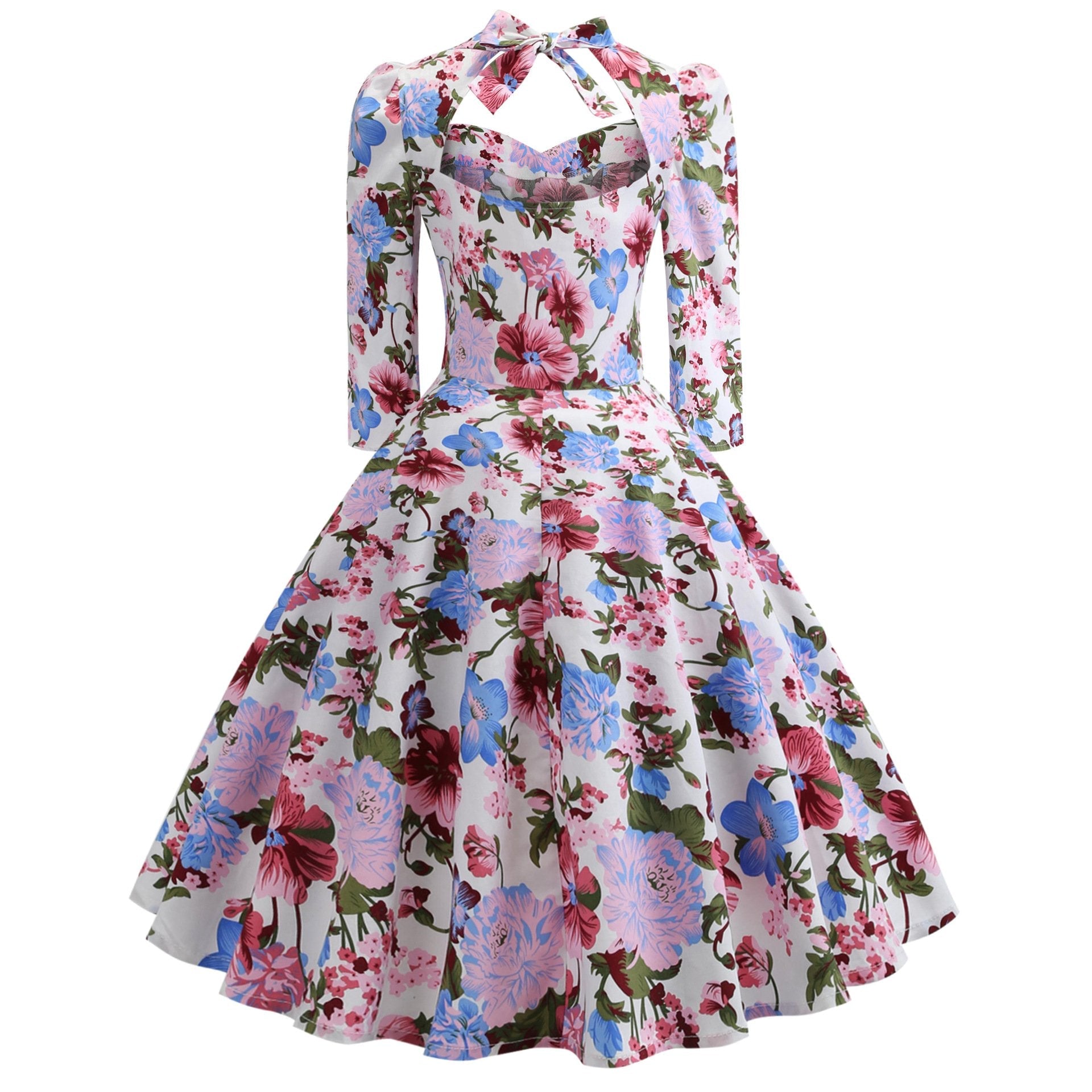 Vintage Bowknot Slim Waist Ball Dresses-Vintage Dresses-Free Shipping at meselling99