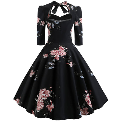 Vintage Bowknot Slim Waist Ball Dresses-Vintage Dresses-Free Shipping at meselling99