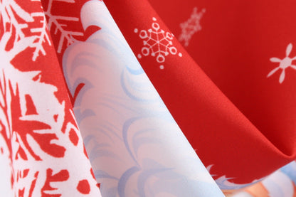 Vintage Merry Christmas Round Neck Long Sleeves Dresses--Free Shipping at meselling99