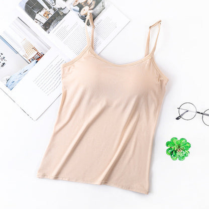 Sexy Built in Bra Comfort Summer Tank Tops