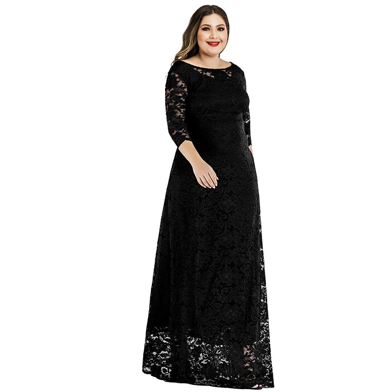 Plus Sizes Lace Evening Dresses for Women-Dresses-Free Shipping at meselling99