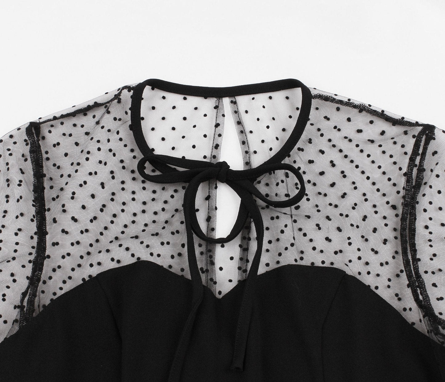 Retro Women Short Sleeves Net Dot Ball Sleeves-Vintage Dresses-Free Shipping at meselling99