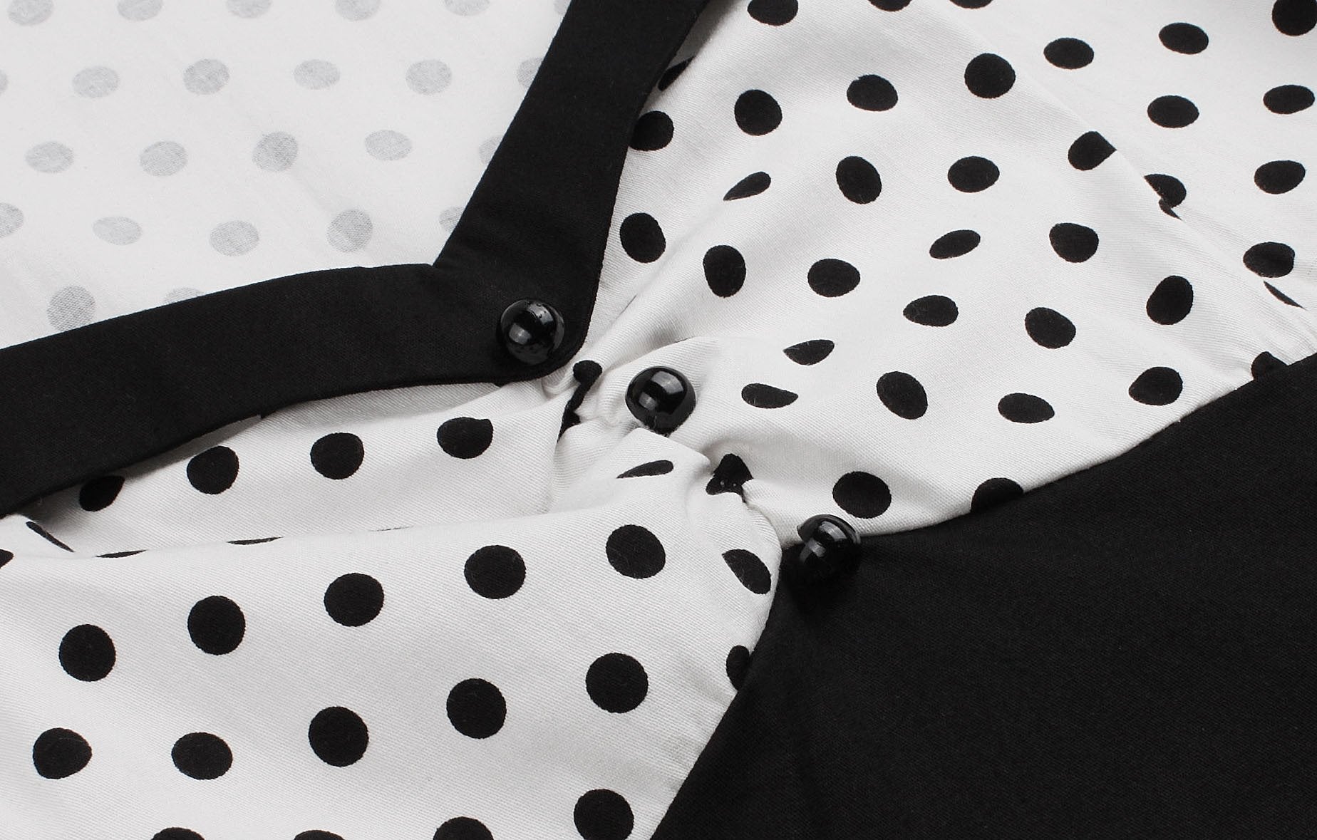 Women Square Neckline Dot Print Plus Size Retro Dresses-Vintage Dresses-Free Shipping at meselling99