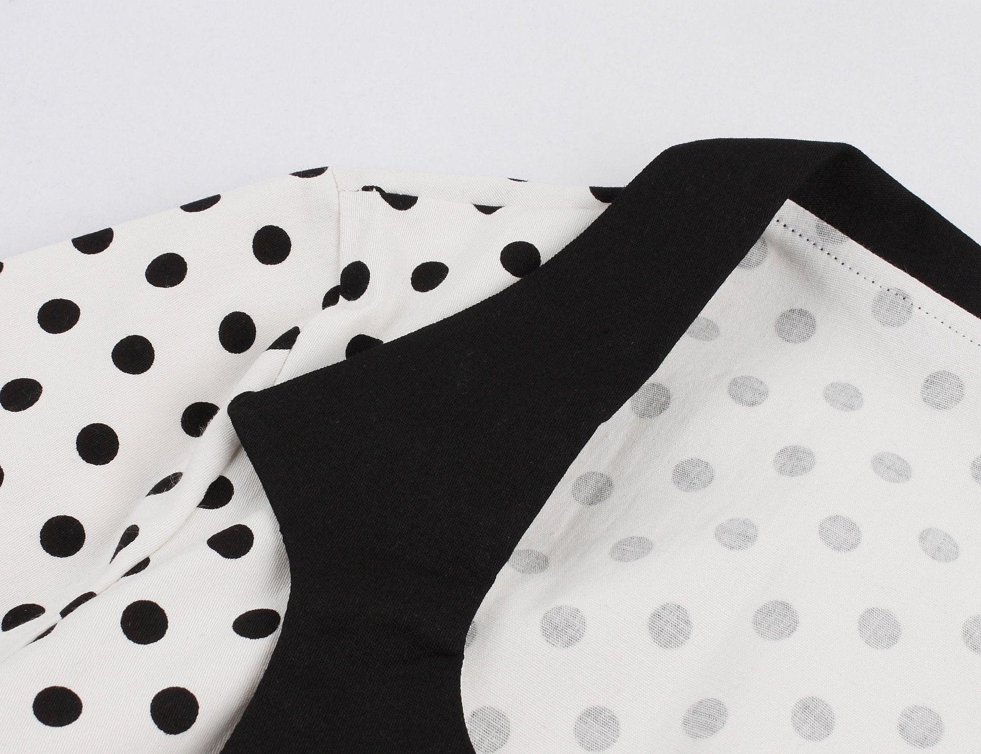Women Square Neckline Dot Print Plus Size Retro Dresses-Vintage Dresses-Free Shipping at meselling99