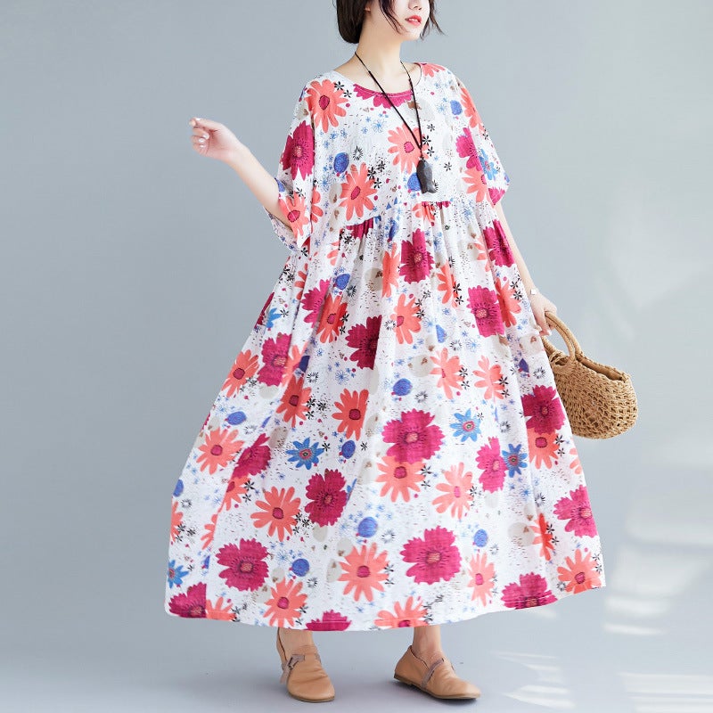 Women Plus Sizes High Waist Summer Dresses-Dresses-The same as picture-One Size-Free Shipping at meselling99