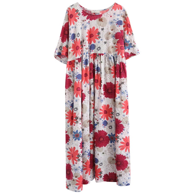Women Plus Sizes High Waist Summer Dresses-Dresses-The same as picture-One Size-Free Shipping at meselling99