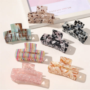 Trendy Large Acetate Hair Claw Clip