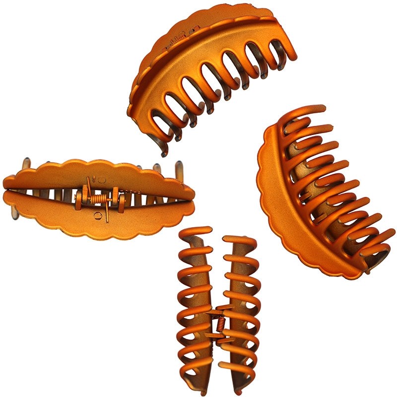 Frosted Large Solid Hair Claw Clip