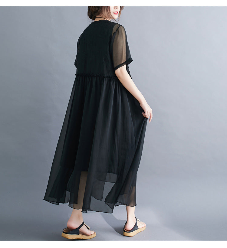 Summer Fairy Chiffon Women Plus Sizes Dresses-Dresses-Free Shipping at meselling99