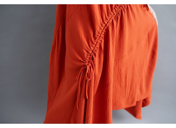 Vintage Irregular Linen Plus Sizes Long Maxi Dresses-Dresses-Free Shipping at meselling99