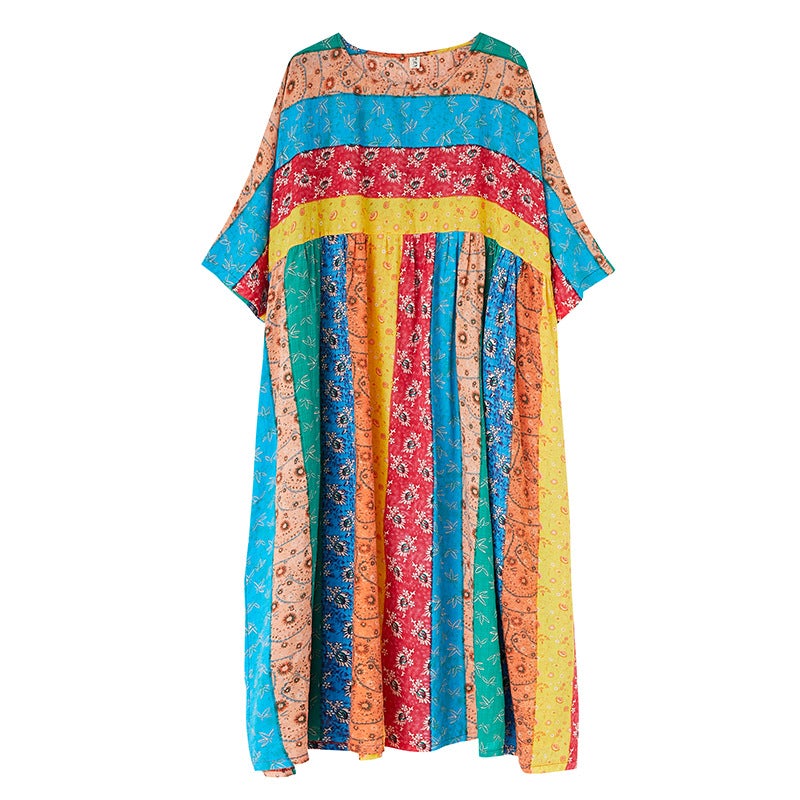Women Summer Linen Plus Sizes Midi Dresses-Dresses-Free Shipping at meselling99
