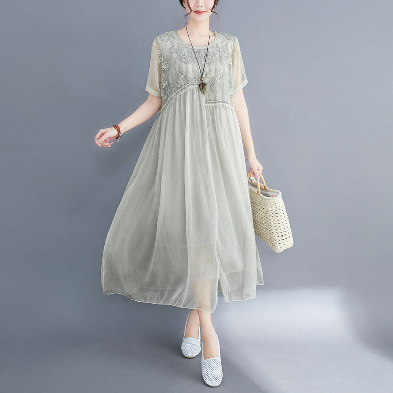 Summer Fairy Chiffon Women Plus Sizes Dresses-Dresses-Free Shipping at meselling99
