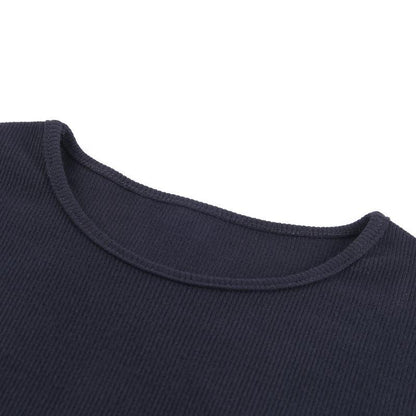 Sexy Round Neck High Split Women Short Dresses-Dresses-Free Shipping at meselling99