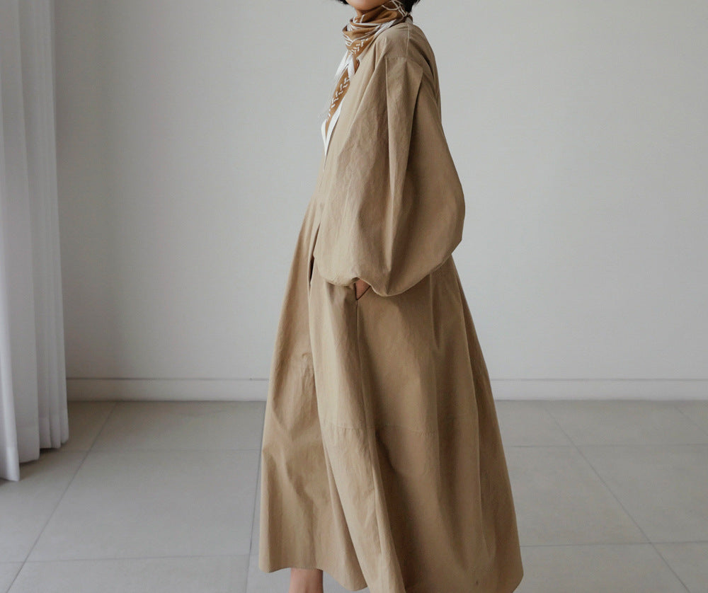 Women Loose Midi Length Casual Fall Dresses-Cozy Dresses-Free Shipping at meselling99