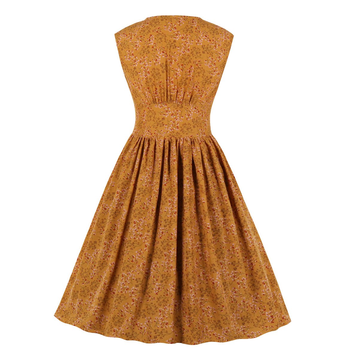 Summer Sleevess Retro Floral Print Women Dresses--Free Shipping at meselling99