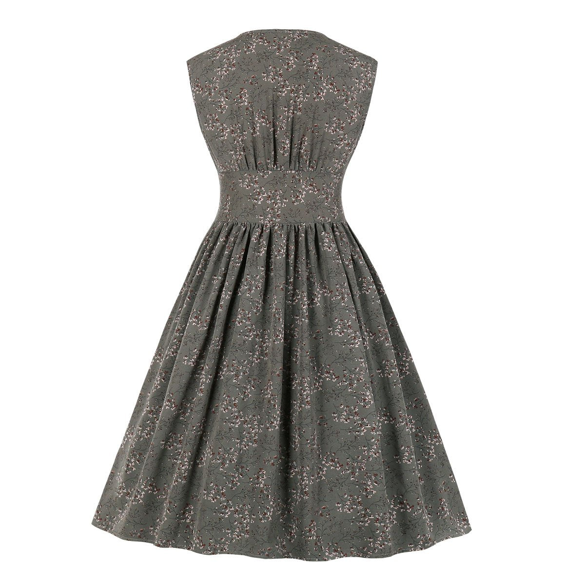 Summer Sleevess Retro Floral Print Women Dresses--Free Shipping at meselling99