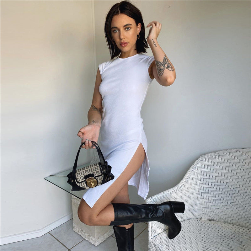 Sexy Split Flornt Short Mini Dresses-Sexy Dresses-Free Shipping at meselling99