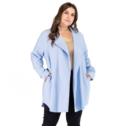 Plus Size Women's Trench Coat